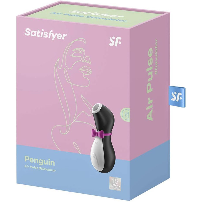 Вібратор Satisfyer Pro Penguin нового покоління з натискною хвилею Кліторальна присоска з 11 режимами вібрації Накладний вібратор з технологією акумуляторної батареї Еротичні секс-іграшки для жінок Водонепроникність (IPX7)