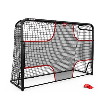 Футбольні ворота BERG SportsGoal для саду та тренувань Міцні металеві ворота з прецизійною сіткою Всепогодні футбольні ворота для дітей та дорослих Легке складання Ідеально підходять для тренувань зі стрільби M (240x160)