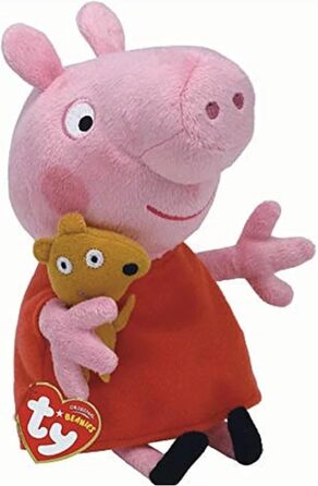 М'яка іграшка TY Beanie Babies Свинка Пеппа 15 см, плюш