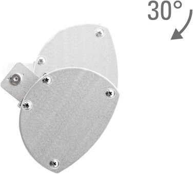 Інфрачервоний обігрівач TROTEC IR 3050 3000 Вт, 3 режими нагріву з дистанційним керуванням, технологія низького рівня відблисків, водонепроникний IP65, безшумний, ідеально підходить для патіо та ресторанів, 3000 Вт, сріблястий