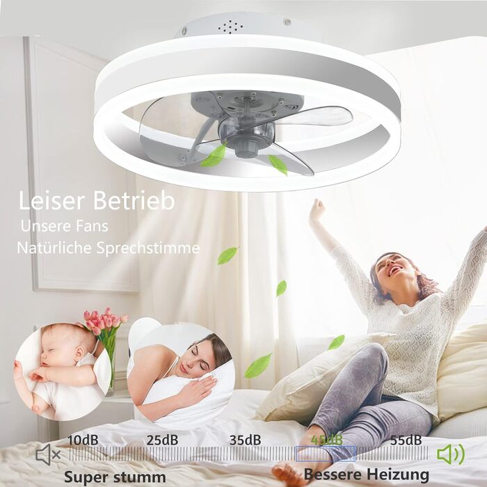 Стельовий вентилятор Wildcat з підсвічуванням, тихий сучасний світлодіодний з пультом дистанційного керування таймером вентилятора