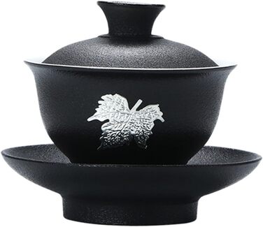 Компактний керамічний чайний сервіз з кришкою для жасминового та зеленого чаю, для дому та офісу