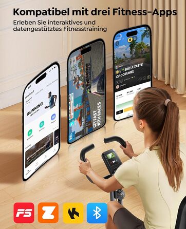 Новий складаний велотренажер Toputure із застосунком, ергометр 5-в-1 з тросами опору для рук і ніг, 16 магнітних рівнів опору, домашній тренажер до 140 кг, ультратихий зелений