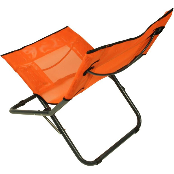 Пляжне крісло Fridani BCO XL Кемпінгове крісло Помаранчеве розкладне крісло ручка для перенесення Повітропроникне садове крісло