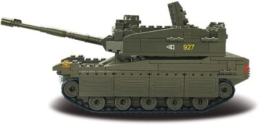 Танк III (355 деталей) M38-B0305, ігровий набір, конструктори, солдати, з ігровою фігуркою, для дітей від 4 років, армія, кольорове односпальне ліжко, 95130