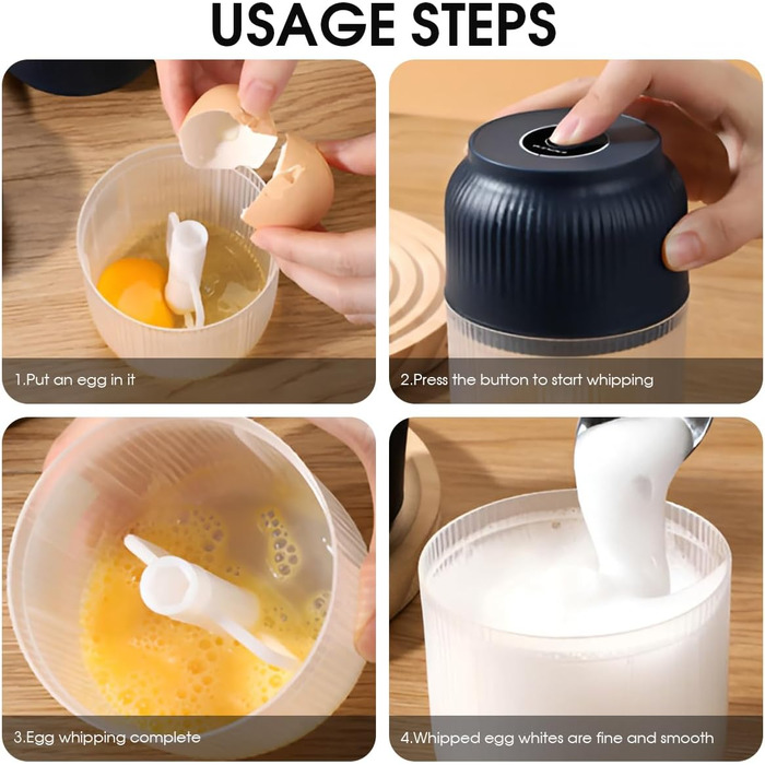 Електрична цибульна нарізка Mini, бездротова портативна USB-зарядка Маленький часниковий подрібнювач Блендер Подрібнювач їжі М'ясорубка для цибулі Перець Часник Овочі (400 мл, синій) 400 мл Синій