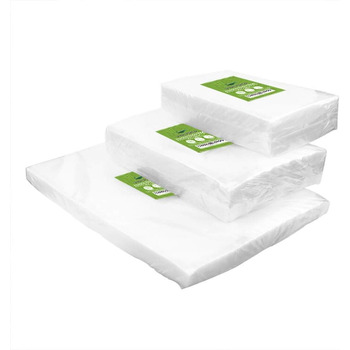 Мішків 15x25 см (50) і 20x30 см (50) і 28x40 см (50) Вакуумні пакети для харчових продуктів, вакуумні пакети Sous Vide без BPA Пакети для вакуумних пакувальників і запаювачів плівки підходять 150 мішків 15x25 см 20 x 30 см 28 x 40 см, 150