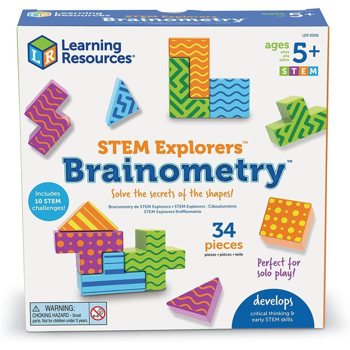 Навчальні ресурси STEM Explorers Brainometry, Logical Thinking and STEM Skills, 3D Brain Game for Kids, 10 Challenges for STEM Pro
