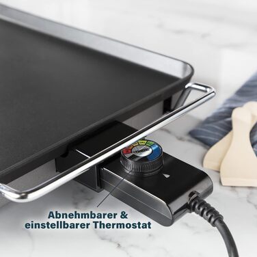 Сковорідка теппаньякі товщиною 4 мм, 60 х 36 см, 4-6 персон 2500 Вт, 102325, чорна, 01.102325.01.005 60х36 см