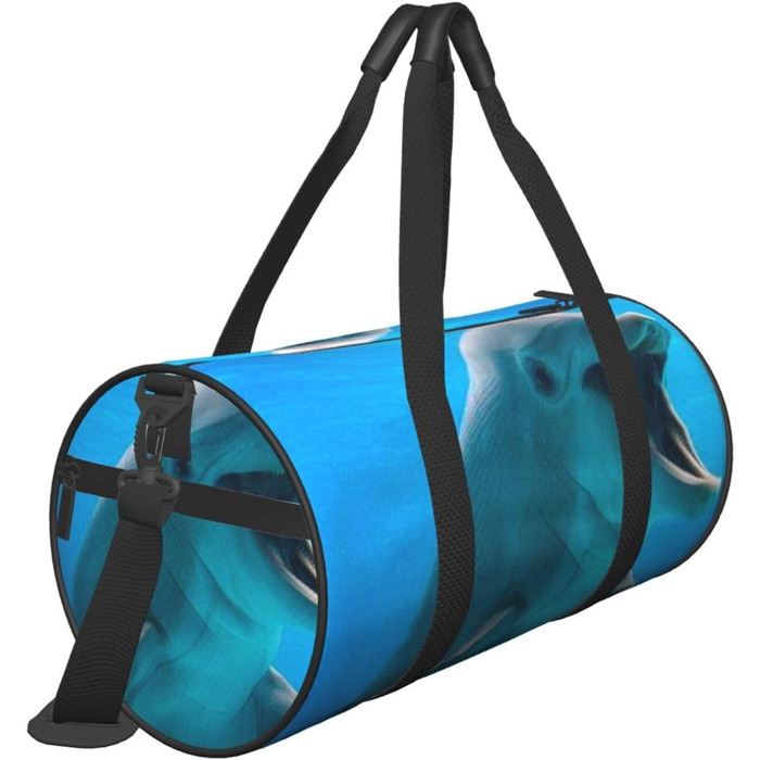 Дорожня сумка Щасливий Дельфін великої місткості, легка та міцна, ідеальний подарунок для подорожей, відпустки, ділових поїздок та іншого, Щасливий Дельфін, універсальний розмір