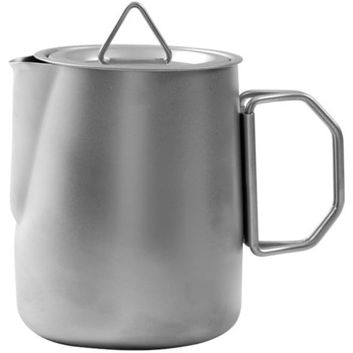 Набір для чаю з нержавіючої сталі 304, портативний для кемпінгу, подорожей на природі чайник з фільтром та 4 чашки, з герметичним носиком, компактний дизайн