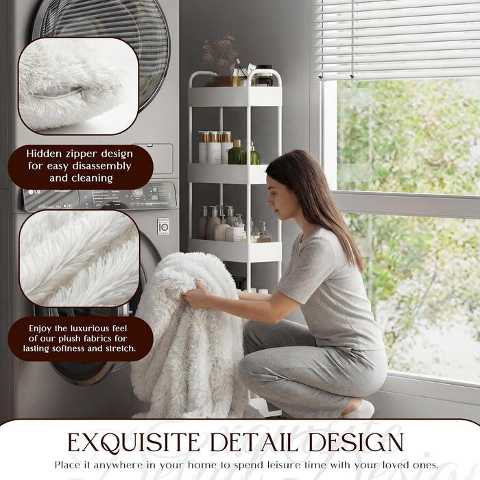 Клиноподібна подушка для спини з м&39якого плюшу Зручна опорна подушка для читання та відпочинку на ліжку, дивані чи кушетці Велика подушка для книги для підтримки спини, біла, 60 см