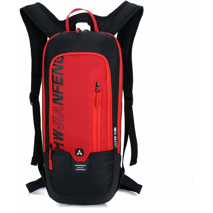 Велосипедний рюкзак, Малий / Ультралегкий, Водонепроникний, Текстиль, Червоний