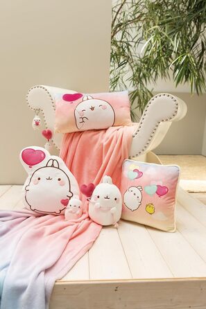 М'яка іграшка NICI MOLANG з повітряною кулькою-серцем 24 см у подарунковій упаковці - плюшевий ведмедик з ніжного плюшу, милий компаньйон для обіймів та ігор, для дітей та дорослих - 61674