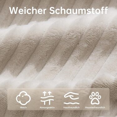 Моторне електричне крісло-реклайнер, крісло для телевізора з функцією відкидання, крісло для телевізора у вітальні з колесами, регульована спинка та підставка для ніг, 2 бічні кишені, вельветовий диван, бежевий, 2-