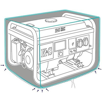 Водонепроникний, пилонепроникний і міцний захисний чохол з поліестеру для захисту генератора, 10 -