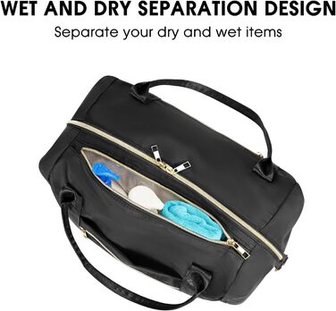 Ручна поклажа Ryanair 40x30x20, ручна поклажа Ryanair 40x20x25 з косметичкою 20 x 20 см (прозора) та чохлом для взуття, дорожня сумка/сумка для вихідних WANDF (чорна 20 л), чорна 20 л, 20 л для авіакомпаній Ryanair