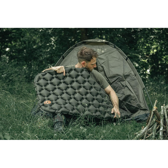 Двоспальний матрац 186x116 см Olive - Надлегкий складаний килимок для сну для кемпінгу, водонепроникна подушка для сидіння на вулиці, термокилимок для походів, двоспальний Olive