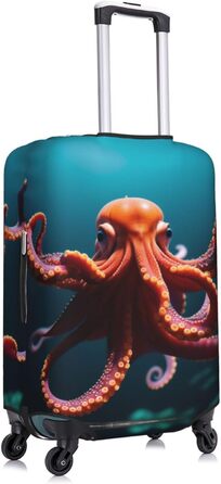 Чохол для валізи Октопус, міцний захист для багажу розміром 45.7-81.3 см, чорний, малий