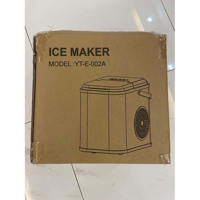 Машина для виробництва кубиків льоду, 120 Вт льодогенератор 6-10 кубиків льоду за 6 хвилин, 12 кг/24 години, машина для льодогенератора зі світлодіодним дисплеєм з інфрачервоним датчиком і самоочищенням