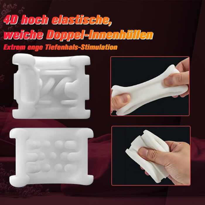 Електричний чоловічий мастурбатор YAWNSHE, з функціями поштовху, обертання та вібрації