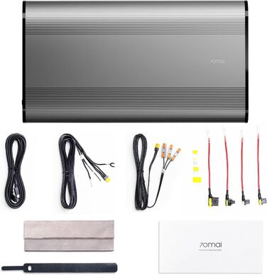 Акумуляторний блок для відеореєстратора BL96NNX 70 мАй, резервне живлення LiFePO4 ємністю 96 Втгод з функцією паркування до 30 годин, захист від зниження напруги, вихід XT30USB-C, 7-ступінчастий захист BMS (зарядка блоку запобіжників)