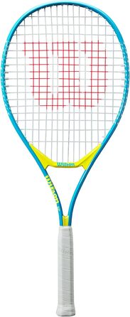 Дитяча тенісна ракетка Wilson Ultra Power 25 – 235 г, зі струнами, чорно-сіра, для дітей 9–10 років