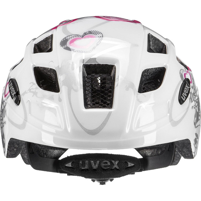 Легкий велосипедний шолом для дітей - індивідуальне регулювання розміру - розсувний зі світлодіодним підсвічуванням 51-55 см серце