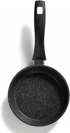 Сковорода STONELINE 16 см, сковорода підходить для індукції, сковорода покрита справжніми частинками каменю, сковороди та універса