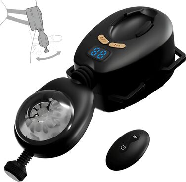 Мастурбатор ZYLEDW для чоловіків, з кріпленням на пояс, 9 режимів вібрації та 9 режимів руху вперед-назад, USB-C