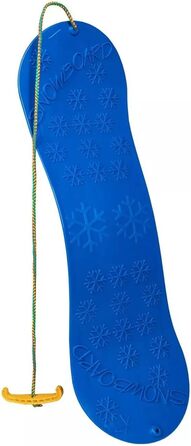 Сноуборд для дітей санки дошка 72см пластик з мотузковою ручкою пластик синій