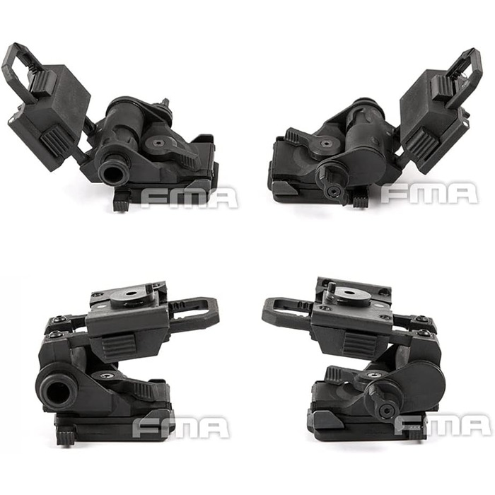 Тактичні мисливські окуляри нічного бачення GPNVG 18 та пластикове кріплення L4G24 NVG для страйкболу, чорного кольору