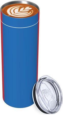 Кухоль з прямою трубочкою, дизайн монгольський прапор, друкований, дорожній кухоль, підходить для кемпінгу, офісу та дому, 590 мл