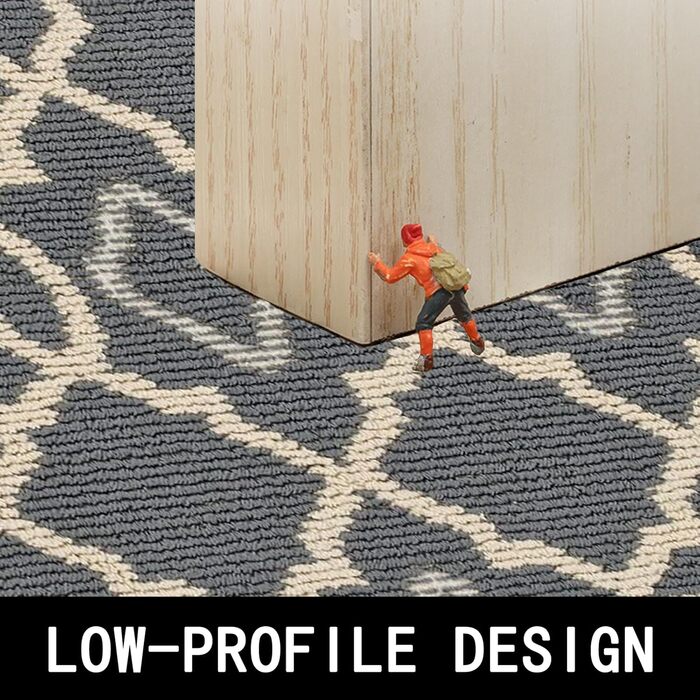 Килимок CHICHIC для вбирання бруду 80 x 120 см, килимок для внутрішніх дверей, нековзний та придатний для прання в пральній машині, водопоглинаючий, килимок для очищення вхідних дверей, коридору та вхідної зони, сірий, 80 x 120 см (прямокутний)