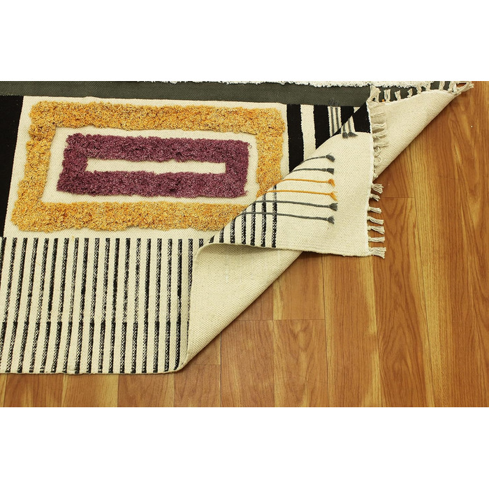 Килимок прямокутний, прямокутний, бавовна, Дуррі, геометричний килим кілім, для приміщень і вулиці, плоске плетіння, килимки для с