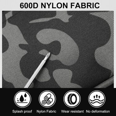 Рибальська сумка Dokeno Sling, наплічна сумка для риболовлі, чорна водонепроникна сумка для рибальських аксесуарів, рибальське спорядження, зносостійка сумка через плече для походів на природі Риболовля Кемпінг Полювання