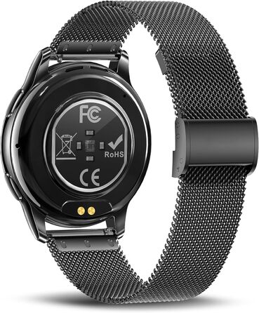 Розумний годинник maoo Ventura для жінок із функцією дзвінків, 1,32-дюймовий AMOLED-дисплей, монітор серцевого ритму, SpO, монітор артеріального тиску, понад 100 спортивних режимів, водонепроникність IP67, 5 браслетів у комплекті (чорний)