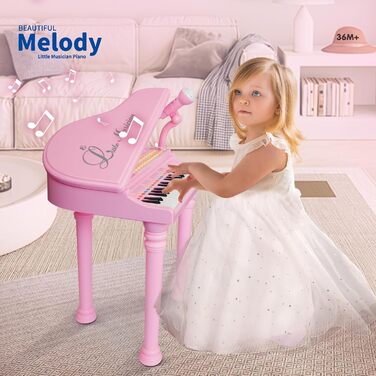Піаніно Іграшки Клавіатура для дівчаток від 3 років. Подарунок на день народження. Малюкові. Музичний іграшковий інструмент з мікр