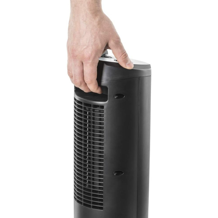 Керамічний вентилятор-обігрівач TROTEC TFC 19 E Теплова потужність 1200 Вт / 2000 Вт Обігрівач з термостатом, розмір приміщення від 24 м до 60 м, функція коливання 70