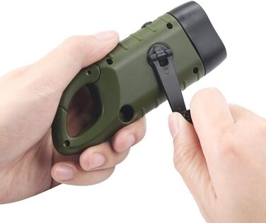 Ліхтарик Simpeak Crank, 2 комплекти сонячних ліхтариків зі світлодіодами, ручний ліхтарик із аварійним освітленням Dynamo з карабіном для кемпінгу на природі, скелелазіння, походу