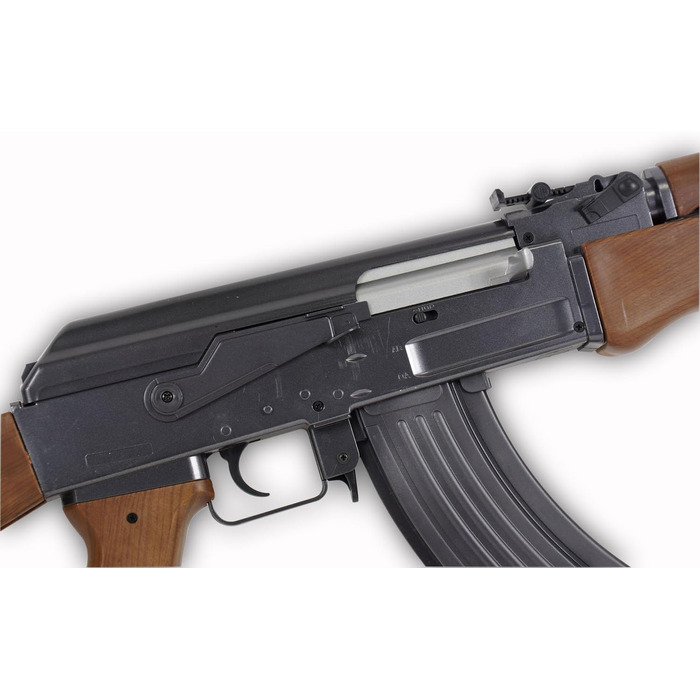 Страйкбольна гвинтівка Калашников АК-47 202229 – пружинна, дерев’яна, 6 мм, <0.5 Дж, BAX, 300-зарядний магазин