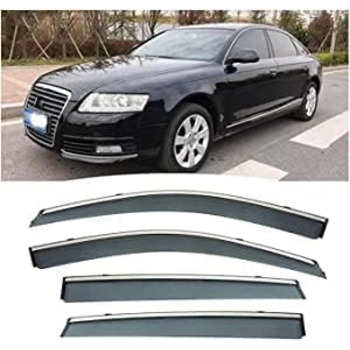 Автомобільні дефлектори від дощу для Audi A6 2006-2011, передній задній чохол від дощу, бічне скло, аксесуари для дефлектора сонцезахисного шторки, 4 шт.