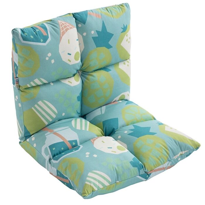 Дитяче крісло howa 2 в 1 - дитячий шезлонг, підлогове крісло з функцією відкидання, подушка сидіння зі спинкою, підлогове крісло з 6-позиційною регульованою спинкою для дітей 8604