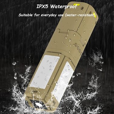 Телескопічний тримач для ліхтаря для кемпінгу з акумулятором, портативний магнітний ліхтар із зовнішнім акумулятором, водонепроникний, 3 режими аварійного освітлення для кемпінгу, надзвичайних ситуацій, риболовлі, походів тощо (військово-зелений)