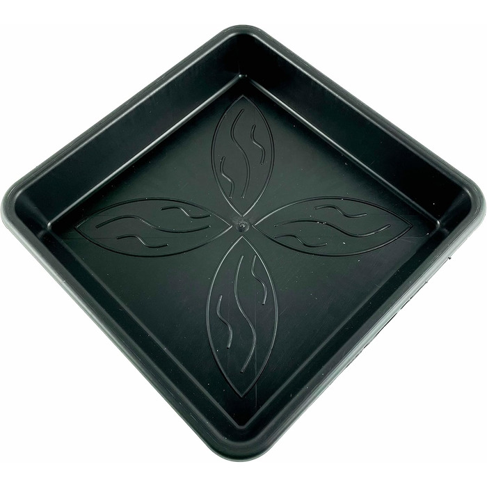 Блюдець 25,1 x 25,1 см з квітковим візерунком, квадратні, візерунок &quotКвітковий сад&quot, 10 шт., 10