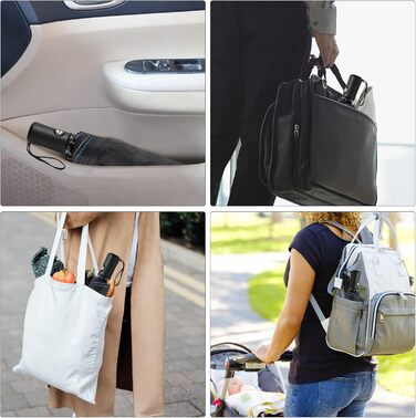 Складна туристична парасолька JIGUOOR вітрозахисна міцна 8-реберна захист від ультрафіолету Компактна парасолька зі стійкістю до ч