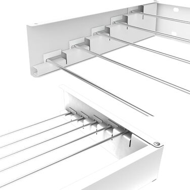 Конячка для білизни, 80 см біла для настінного монтажу, настінна сушарка для білизни Настінна сушарка для білизни, складна, висувн