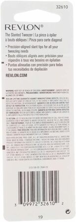 Пінцет Revlon зі скошеним наконечником (в упаковці 2 шт. и)