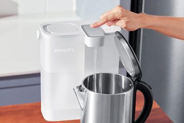 Фільтр для миттєвої обробки води Philips - місткість 3 л, швидкий потік 1 л/хв, перезаряджається через USB-C