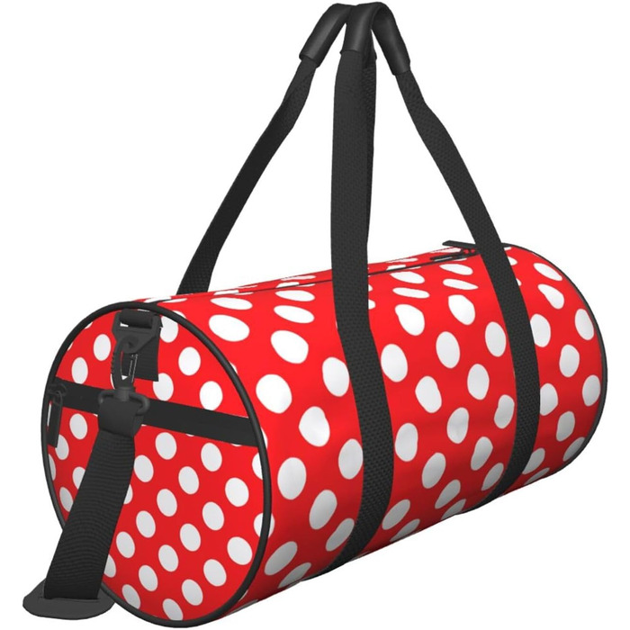 Синя смугаста сумка-дорожня сумка з черепом, кругла, великої місткості, легка та міцна, чудовий подарунок для піших прогулянок, відпустки, ділових поїздок та іншого, з милим гороховим візерунком, універсальний розмір.